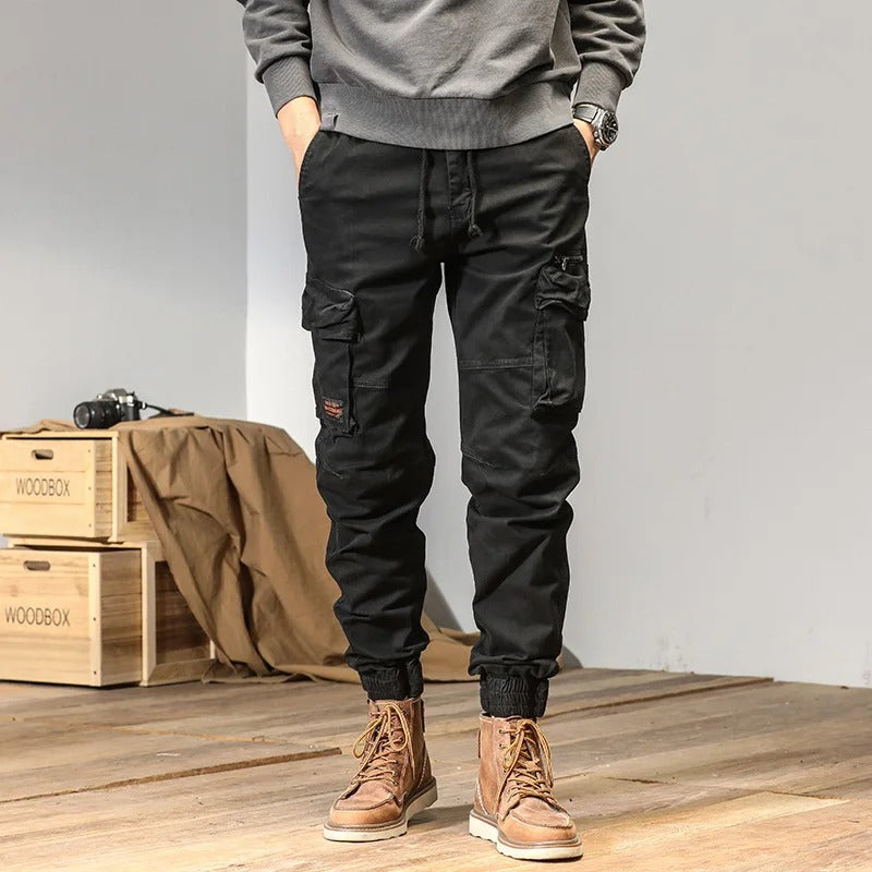 Praktische Sommer-Cargohose mit Kordelzug und leichtem, atmungsaktivem Stoff für Komfort und Funktionalität