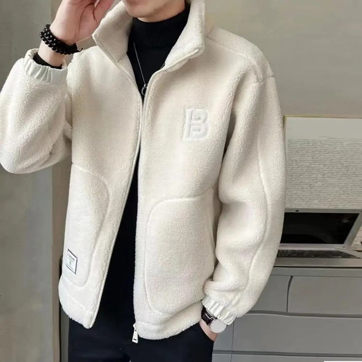 Premium-Fleece-Winterjacke für Männer, ideal für kalte Herbst- und Wintertage.