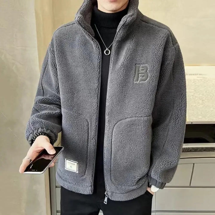 Premium-Fleece-Winterjacke für Männer, ideal für kalte Herbst- und Wintertage.