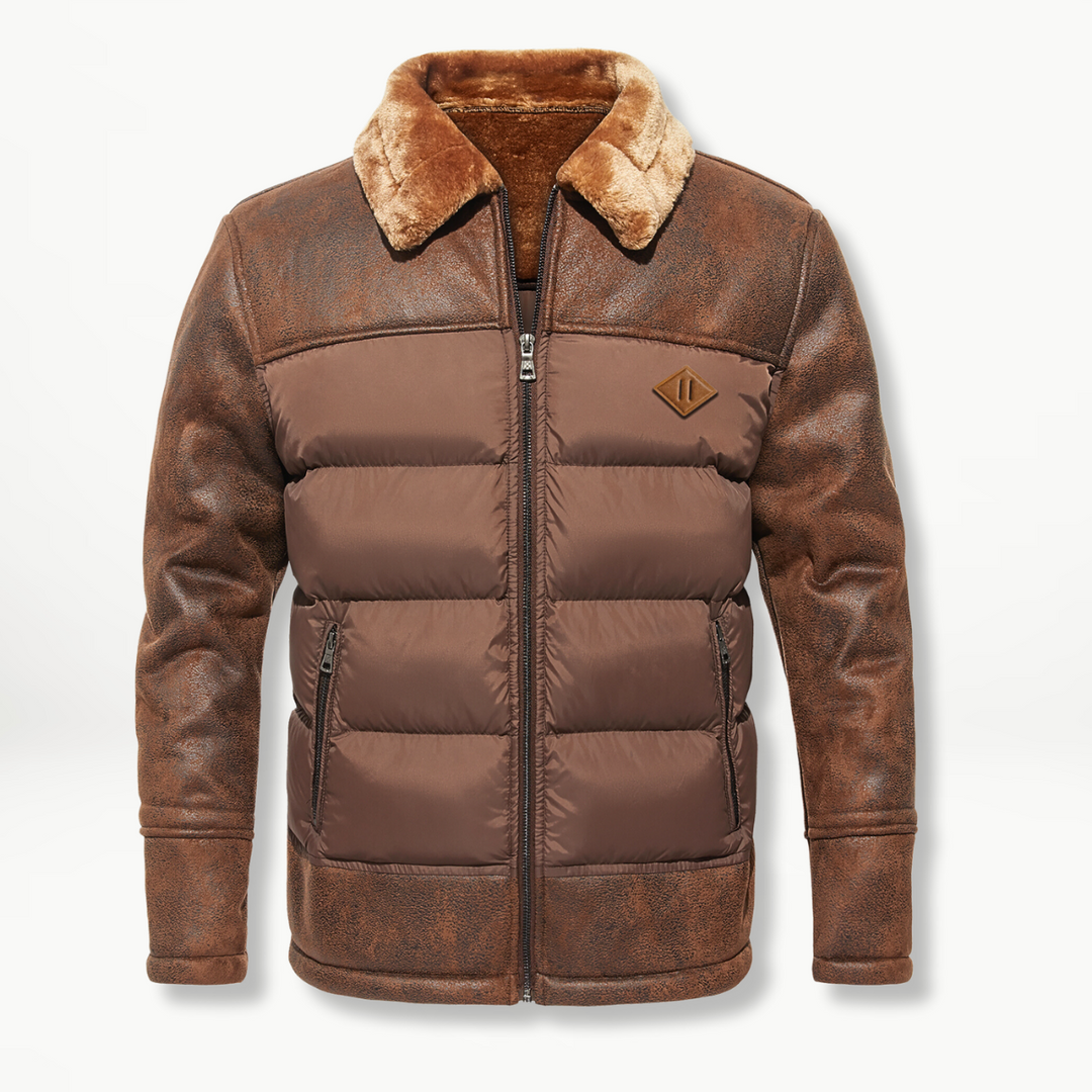 Anspruchsvolle und warme Fleecejacke für Herren, ideal für kalte Tage und Outdoor-Aktivitäten.