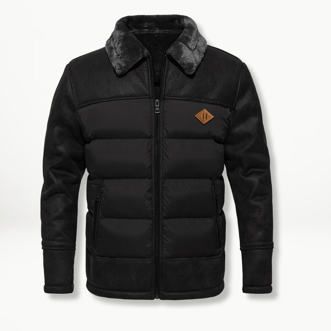 Anspruchsvolle und warme Fleecejacke für Herren, ideal für kalte Tage und Outdoor-Aktivitäten.