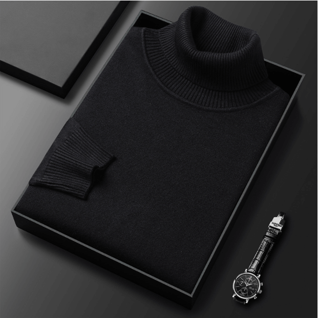 Luxuriöser Premium-Rollkragenpullover für Männer, ideal für kalte Tage und stilvolle Outfits