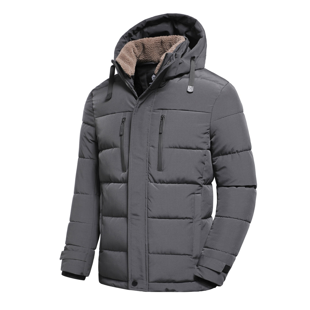 Hochwertige Herren-Steppjacke für den Winter, mit elegantem Design und hervorragender Wärmeisolierung.