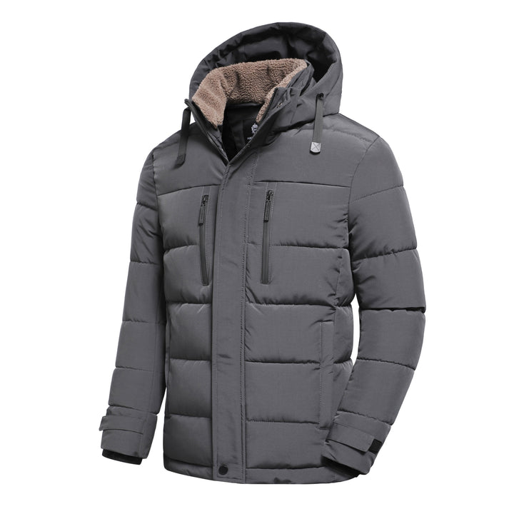 Hochwertige Herren-Steppjacke für den Winter, mit elegantem Design und hervorragender Wärmeisolierung.