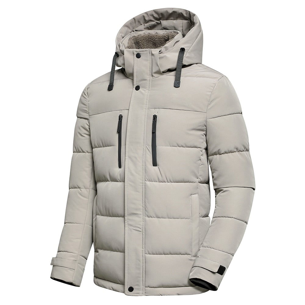 Hochwertige Herren-Steppjacke für den Winter, mit elegantem Design und hervorragender Wärmeisolierung.