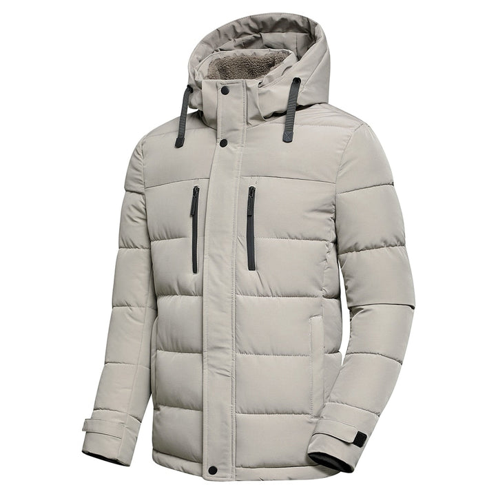 Hochwertige Herren-Steppjacke für den Winter, mit elegantem Design und hervorragender Wärmeisolierung.