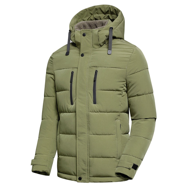 Hochwertige Herren-Steppjacke für den Winter, mit elegantem Design und hervorragender Wärmeisolierung.