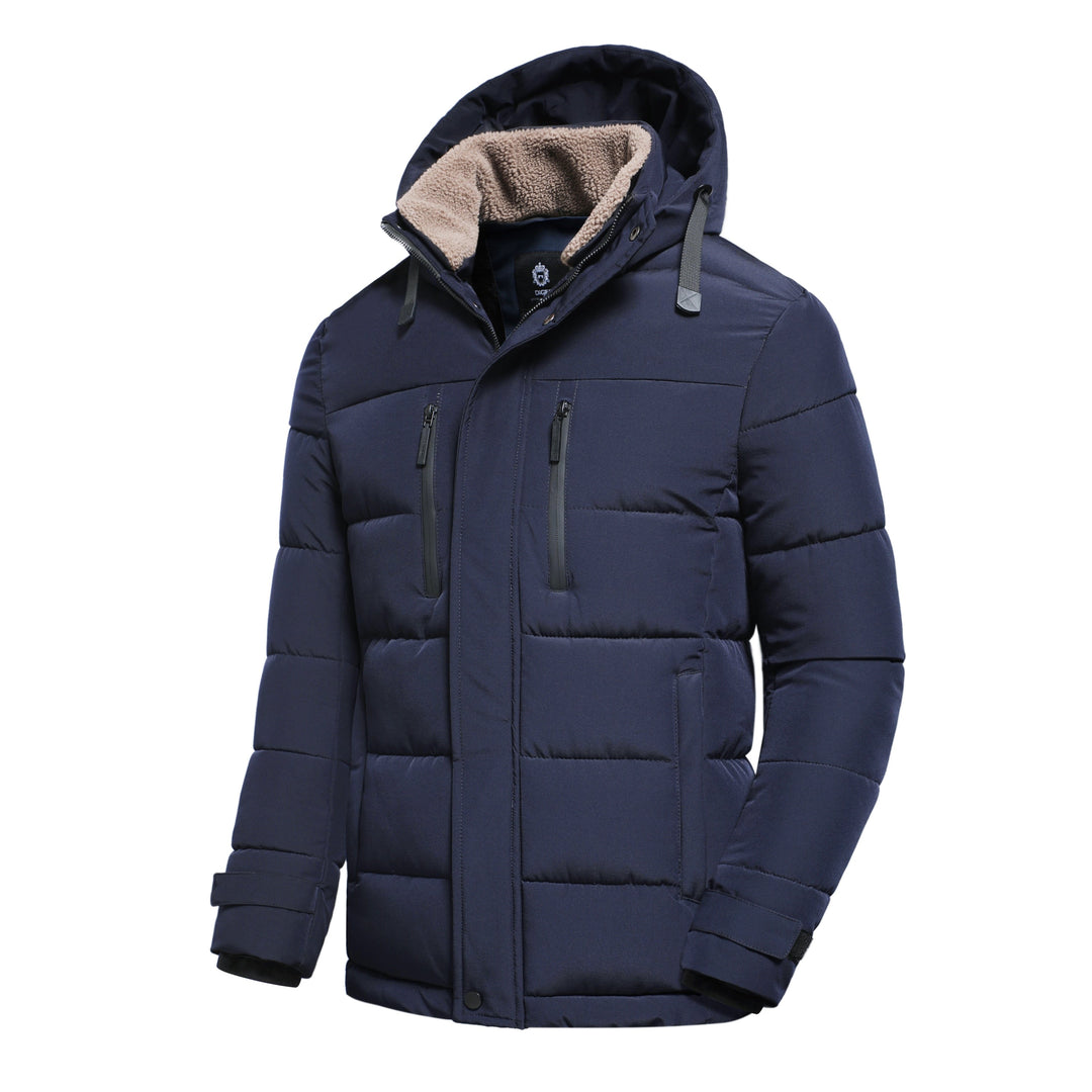 Hochwertige Herren-Steppjacke für den Winter, mit elegantem Design und hervorragender Wärmeisolierung.