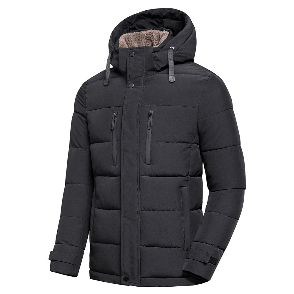 Hochwertige Herren-Steppjacke für den Winter, mit elegantem Design und hervorragender Wärmeisolierung.