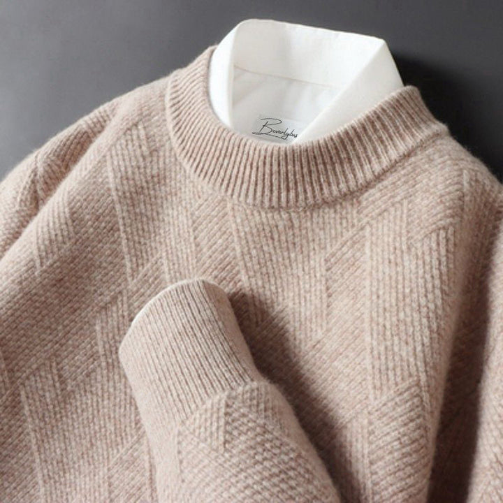 Premium-Winterpullover für Männer – warm und stilvoll für kalte Herbst- und Wintertage.