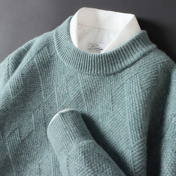 Premium-Winterpullover für Männer – warm und stilvoll für kalte Herbst- und Wintertage.