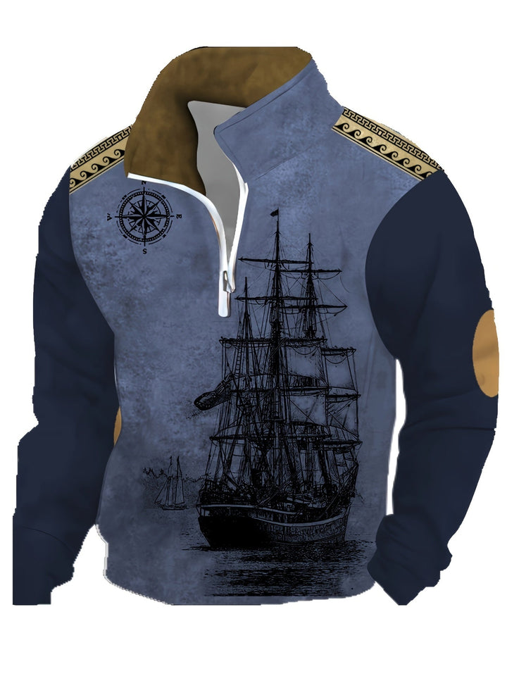 Pullover im nautischen Vintage-Stil, stilvoll und warm für kalte Herbst- und Wintertage