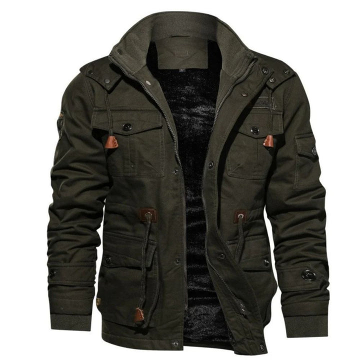 Robuste warme Jacke für Männer, ideal für Herbst- und Wintertage, bietet Komfort und Haltbarkeit.