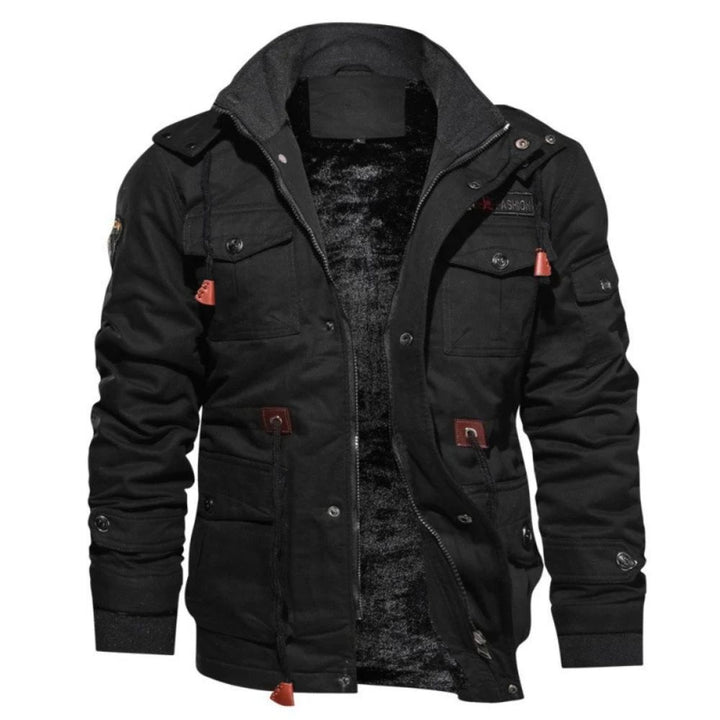 Robuste warme Jacke für Männer, ideal für Herbst- und Wintertage, bietet Komfort und Haltbarkeit.