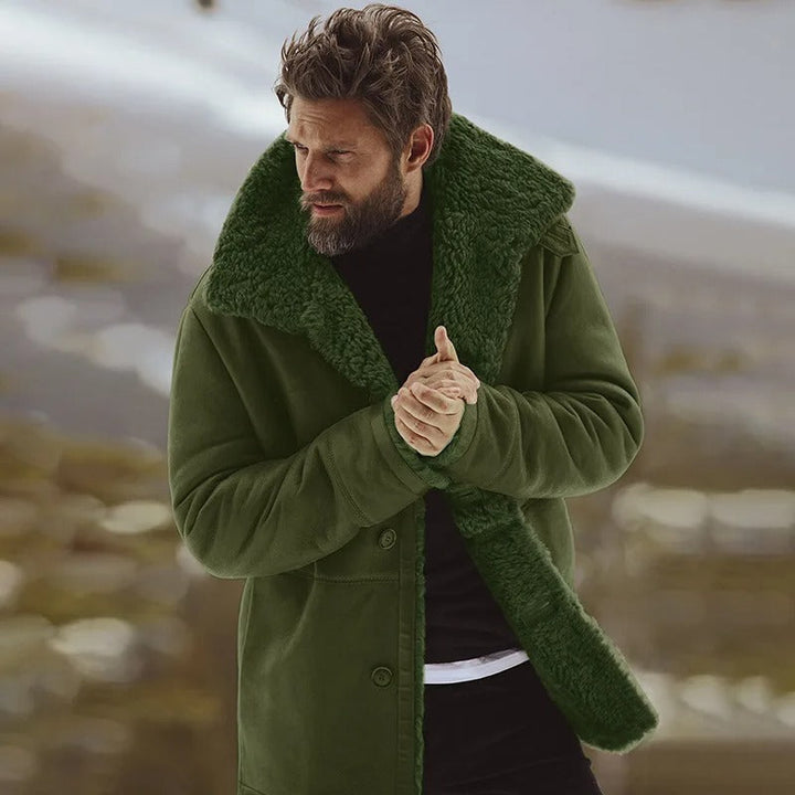 Robuste und warme Winterjacke für Herren, ideal für kalte Wintertage