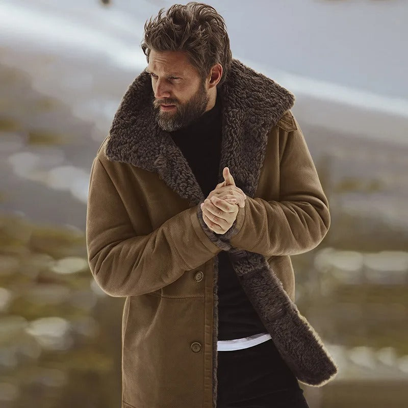 Robuste und warme Winterjacke für Herren, ideal für kalte Wintertage