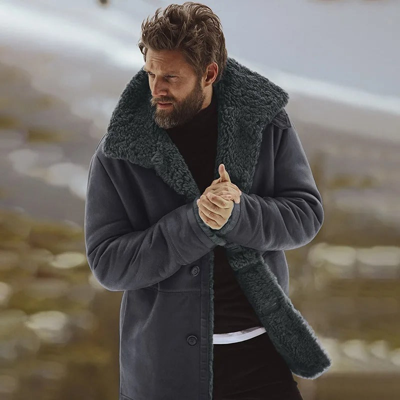 Robuste und warme Winterjacke für Herren, ideal für kalte Wintertage