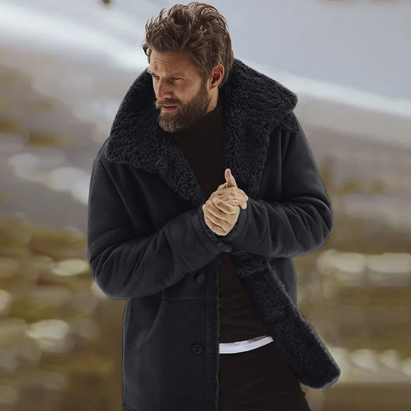 Robuste und warme Winterjacke für Herren, ideal für kalte Wintertage