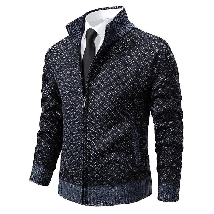 Schlanker Pullover mit Reißverschluss für Männer – elegantes und bequemes Design für Herbst und Winter.