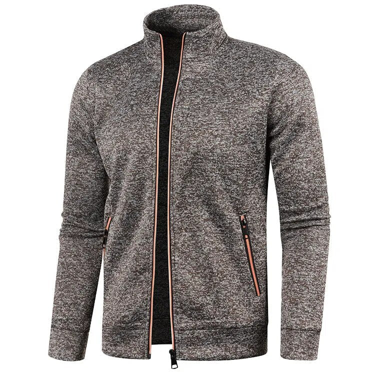 Schmal geschnittene warme Jacke für Männer, perfekt für kalte Herbst- und Wintertage.