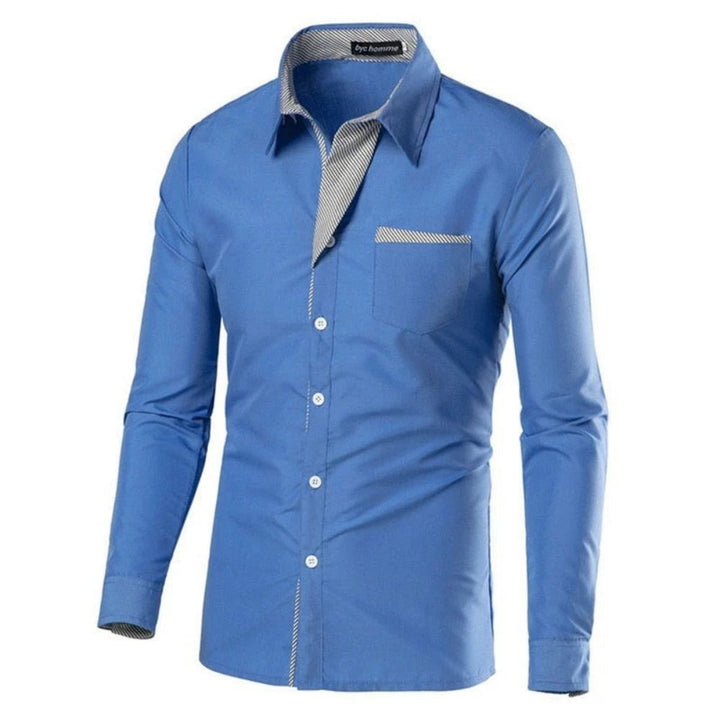 Slim Fit Bluse für Männer – Elegantes Design und hoher Tragekomfort für Herbst- und Wintertage.