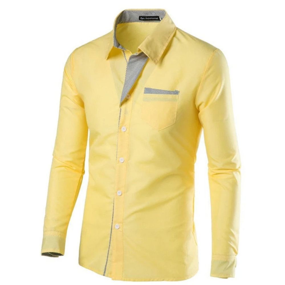 Slim Fit Bluse für Männer – Elegantes Design und hoher Tragekomfort für Herbst- und Wintertage.