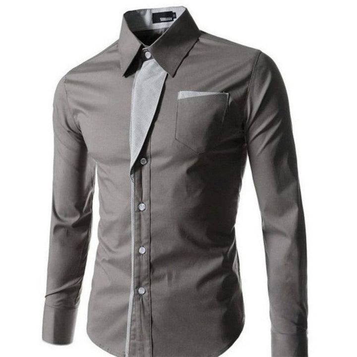 Slim Fit Bluse für Männer – Elegantes Design und hoher Tragekomfort für Herbst- und Wintertage.