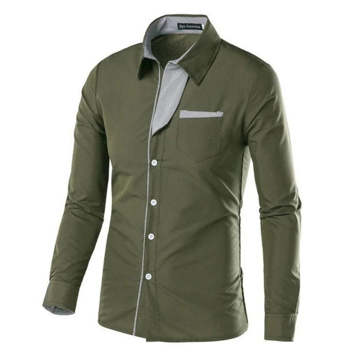 Slim Fit Bluse für Männer – Elegantes Design und hoher Tragekomfort für Herbst- und Wintertage.