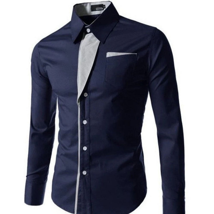 Slim Fit Bluse für Männer – Elegantes Design und hoher Tragekomfort für Herbst- und Wintertage.