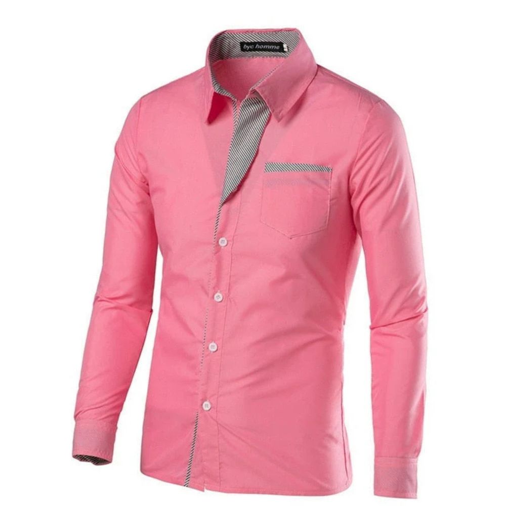 Slim Fit Bluse für Männer – Elegantes Design und hoher Tragekomfort für Herbst- und Wintertage.