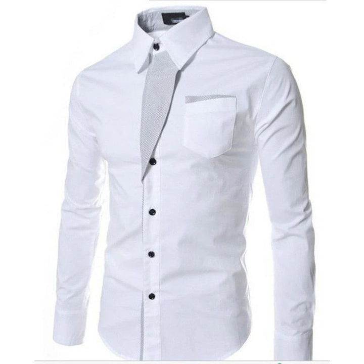 Slim Fit Bluse für Männer – Elegantes Design und hoher Tragekomfort für Herbst- und Wintertage.