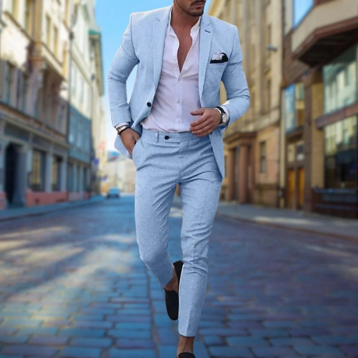 Eleganter Slim Fit Herrenanzug für Hochzeitsgäste – stilvoller Anzug mit moderner Passform für besondere Anlässe