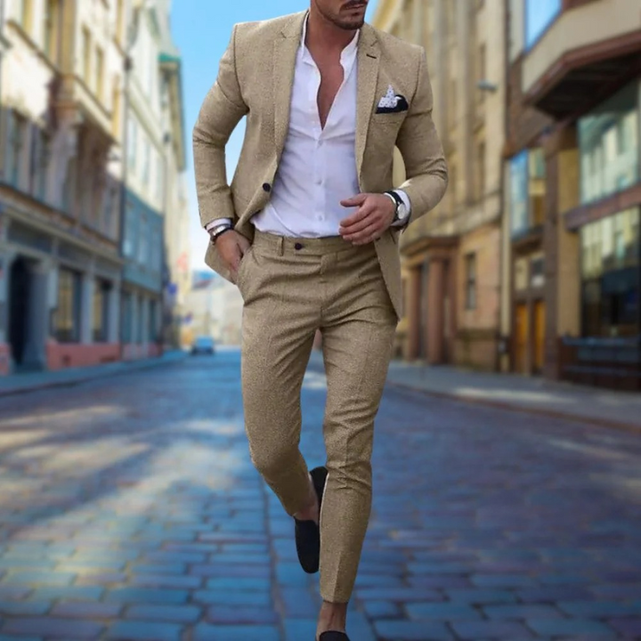 Eleganter Slim Fit Herrenanzug für Hochzeitsgäste – stilvoller Anzug mit moderner Passform für besondere Anlässe