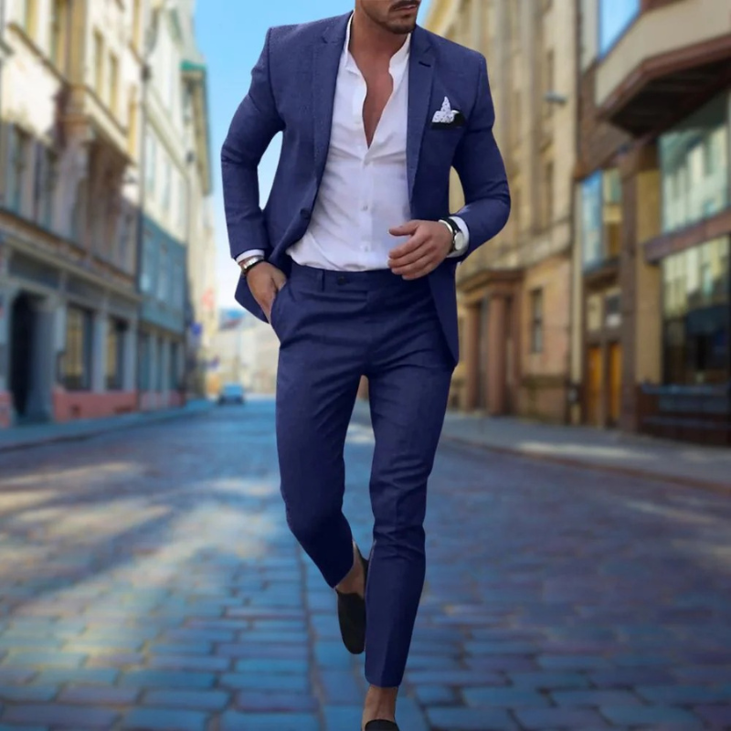 Eleganter Slim Fit Herrenanzug für Hochzeitsgäste – stilvoller Anzug mit moderner Passform für besondere Anlässe