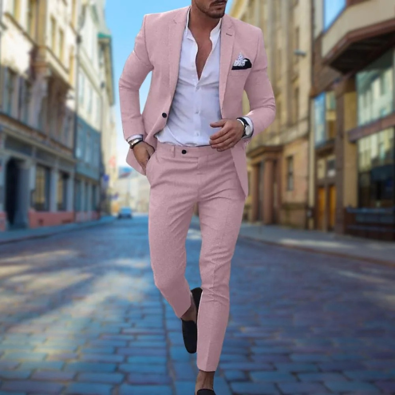 Eleganter Slim Fit Herrenanzug für Hochzeitsgäste – stilvoller Anzug mit moderner Passform für besondere Anlässe