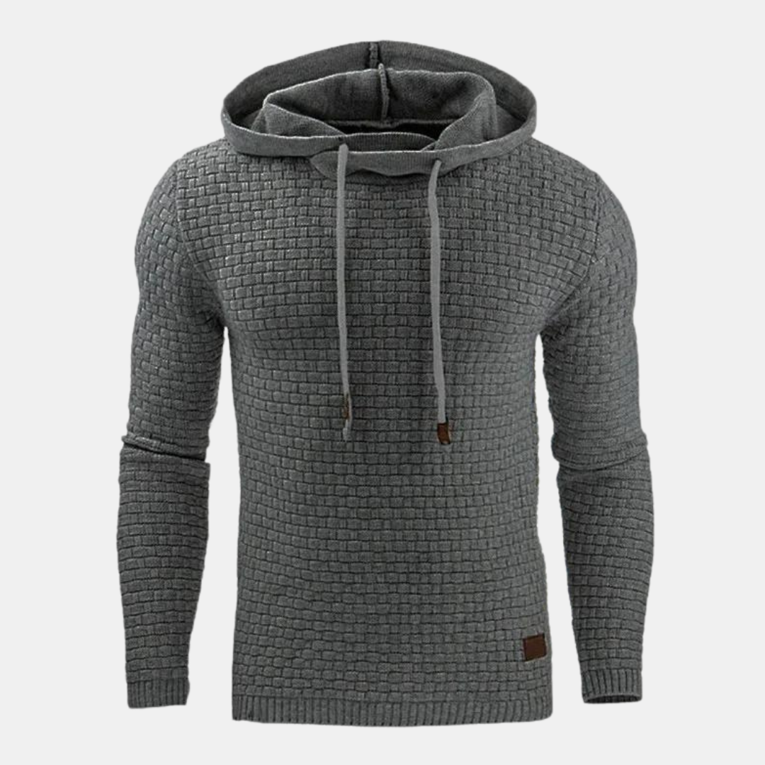 Herren-Hoodie im Slim Fit Stil, mit Kapuze und Kängurutasche, ideal für sportlich-legere Looks.