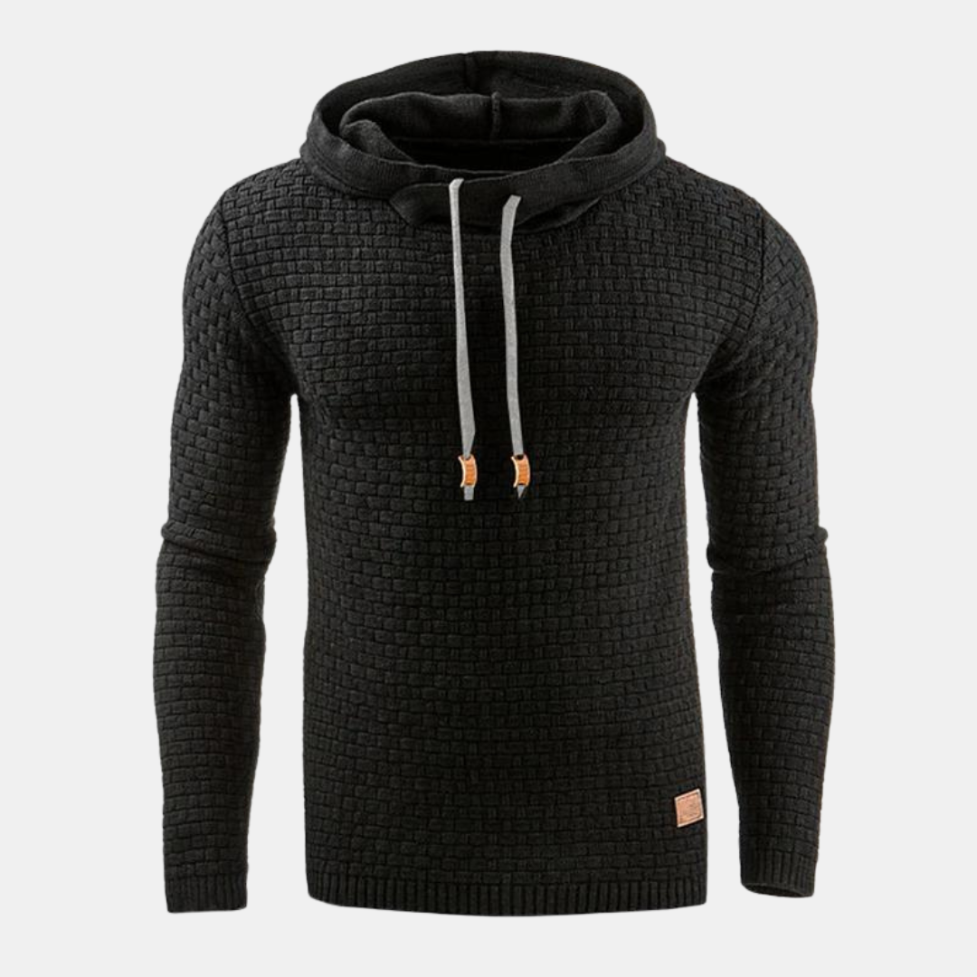 Herren-Hoodie im Slim Fit Stil, mit Kapuze und Kängurutasche, ideal für sportlich-legere Looks.