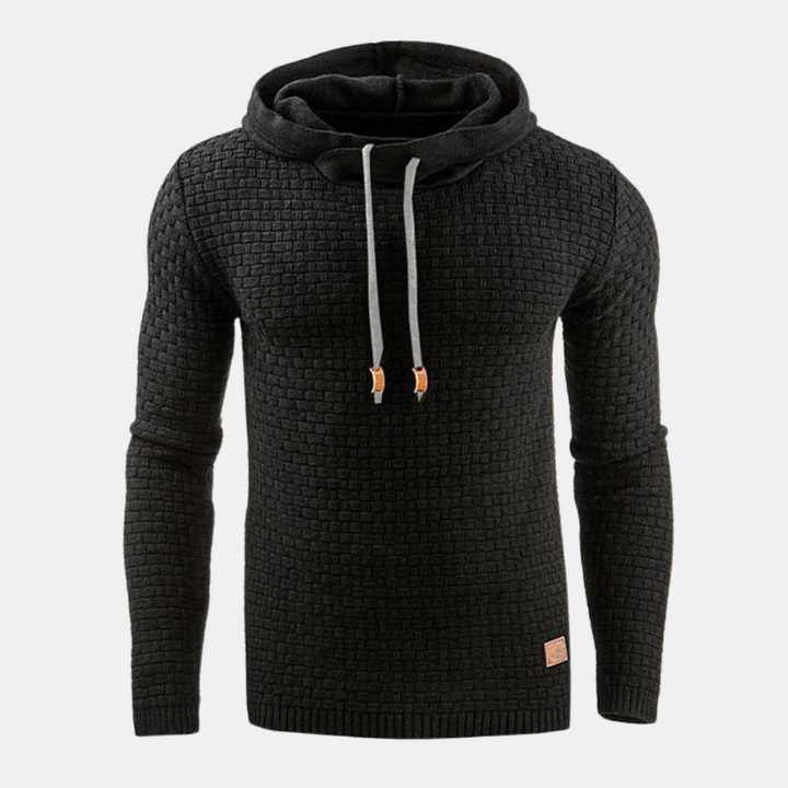 Herren-Hoodie im Slim Fit Stil, mit Kapuze und Kängurutasche, ideal für sportlich-legere Looks.