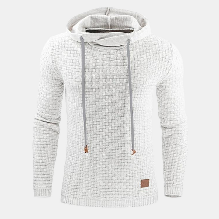Herren-Hoodie im Slim Fit Stil, mit Kapuze und Kängurutasche, ideal für sportlich-legere Looks.