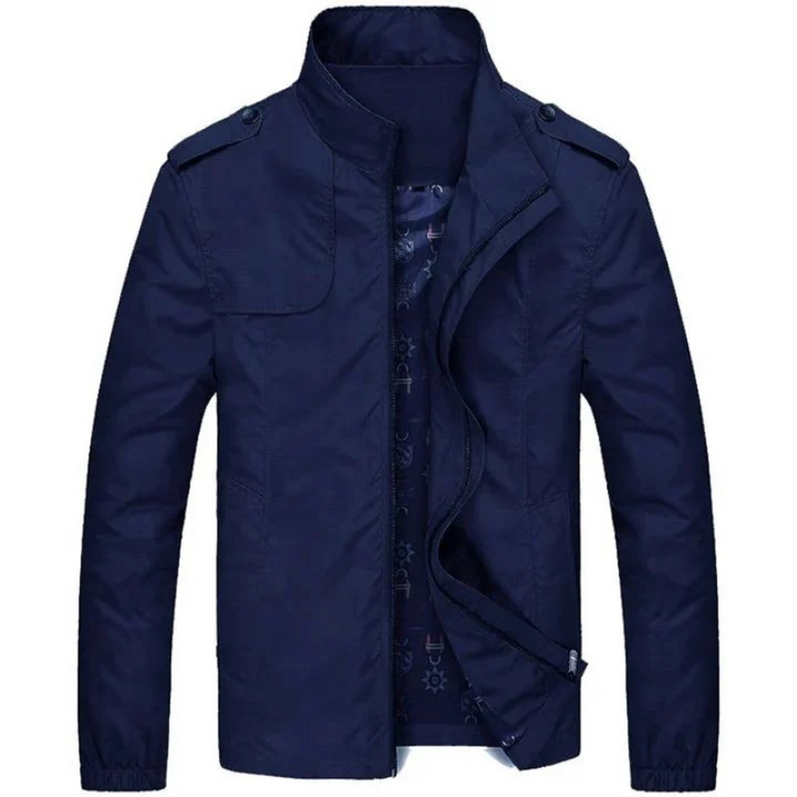 Sportliche Herren-Sommerjacke mit leichtem, atmungsaktivem Material und Reißverschlusstaschen









