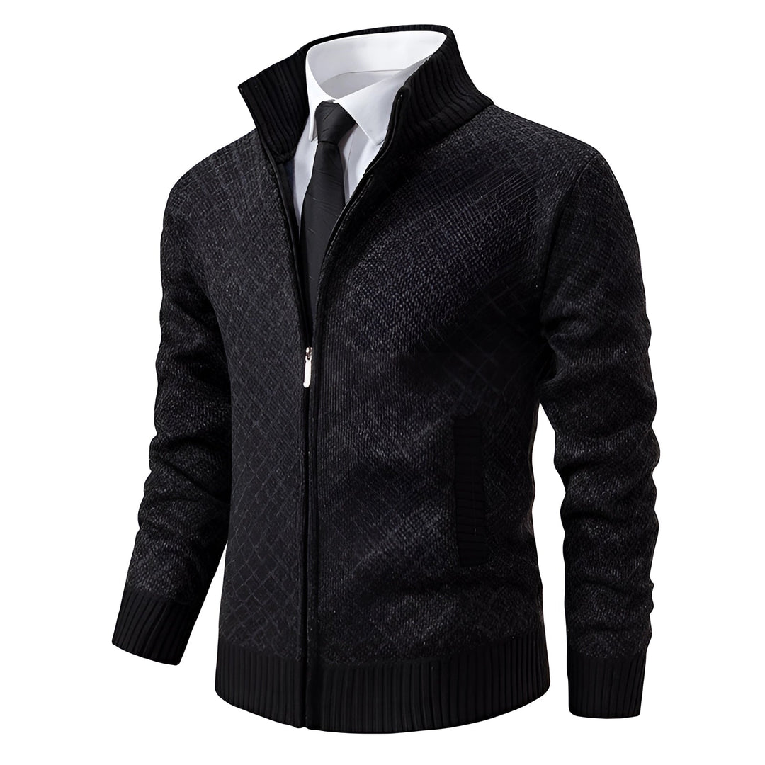 Stilvolle Herren-Winterjacke mit Reißverschluss, warm und modern für den Winter