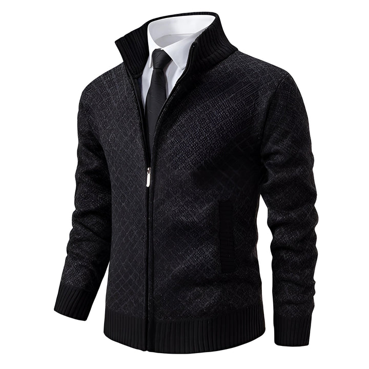 Stilvolle Herren-Winterjacke mit Reißverschluss, warm und modern für den Winter