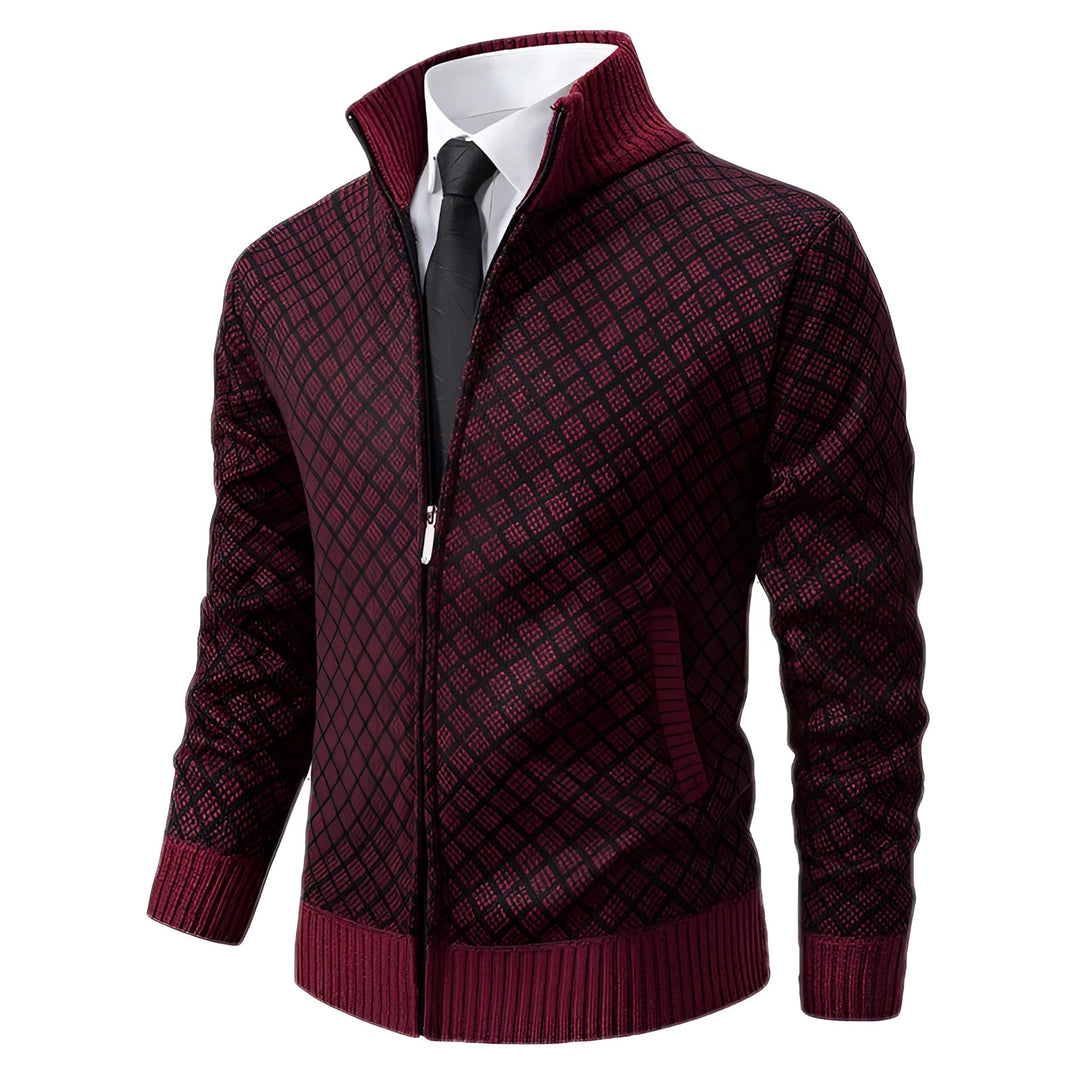 Stilvolle Herren-Winterjacke mit Reißverschluss, warm und modern für den Winter