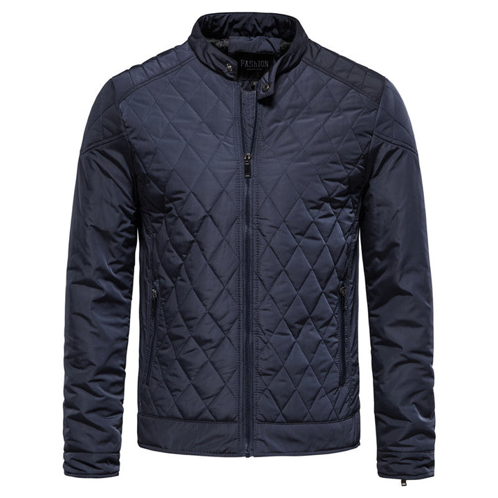 Elegante Herrenjacke mit Karomuster, ideal für stilvolle Herbst- und Winter-Looks