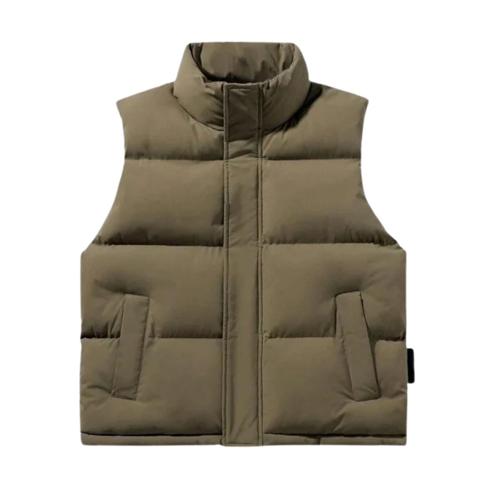 Stilvolle Pufferweste für Männer – ideal für kühle Herbst- und Wintertage.