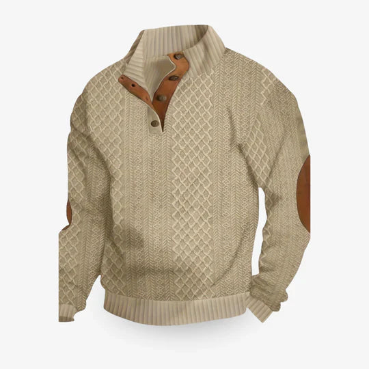 Warmer Herren-Winterpullover aus hochwertigem Strickstoff – ideal für kalte Tage