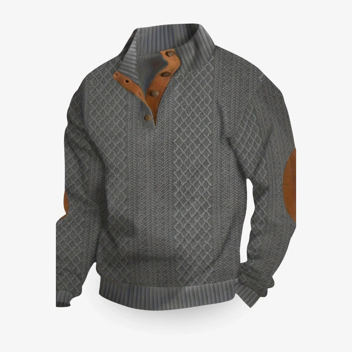 Warmer Herren-Winterpullover aus hochwertigem Strickstoff – ideal für kalte Tage