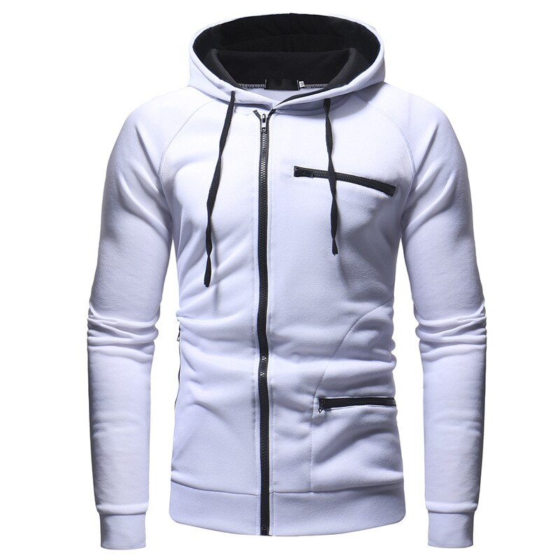 Stilvoller Kapuzenpullover mit Reißverschluss für Männer, der Komfort und Flexibilität bietet.