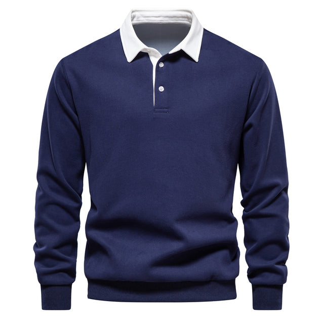 Eleganter Polo-Pullover für Männer, ideal für kühle Tage