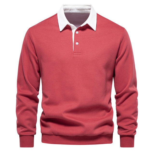 Eleganter Polo-Pullover für Männer, ideal für kühle Tage